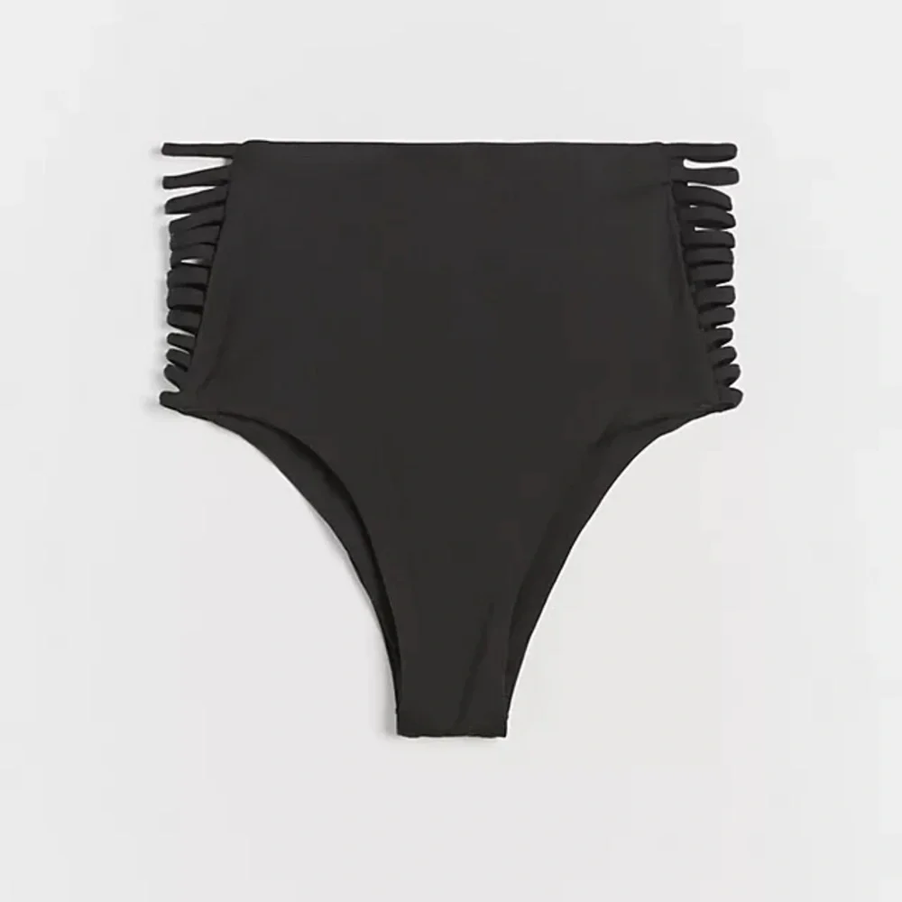 NWT L*Space Black Gwen Top and Harrington High Waist Bikini Bottom Set Small